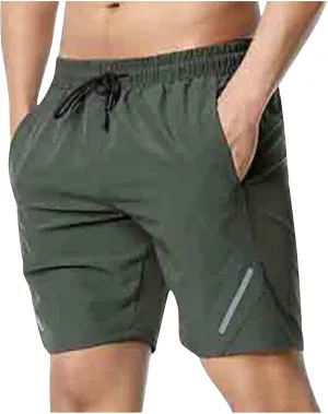 Mens Shorts Athletic Casual Drawstring Stretch Waist Shorts Quick Dry Running Workout Shorts with Pockets