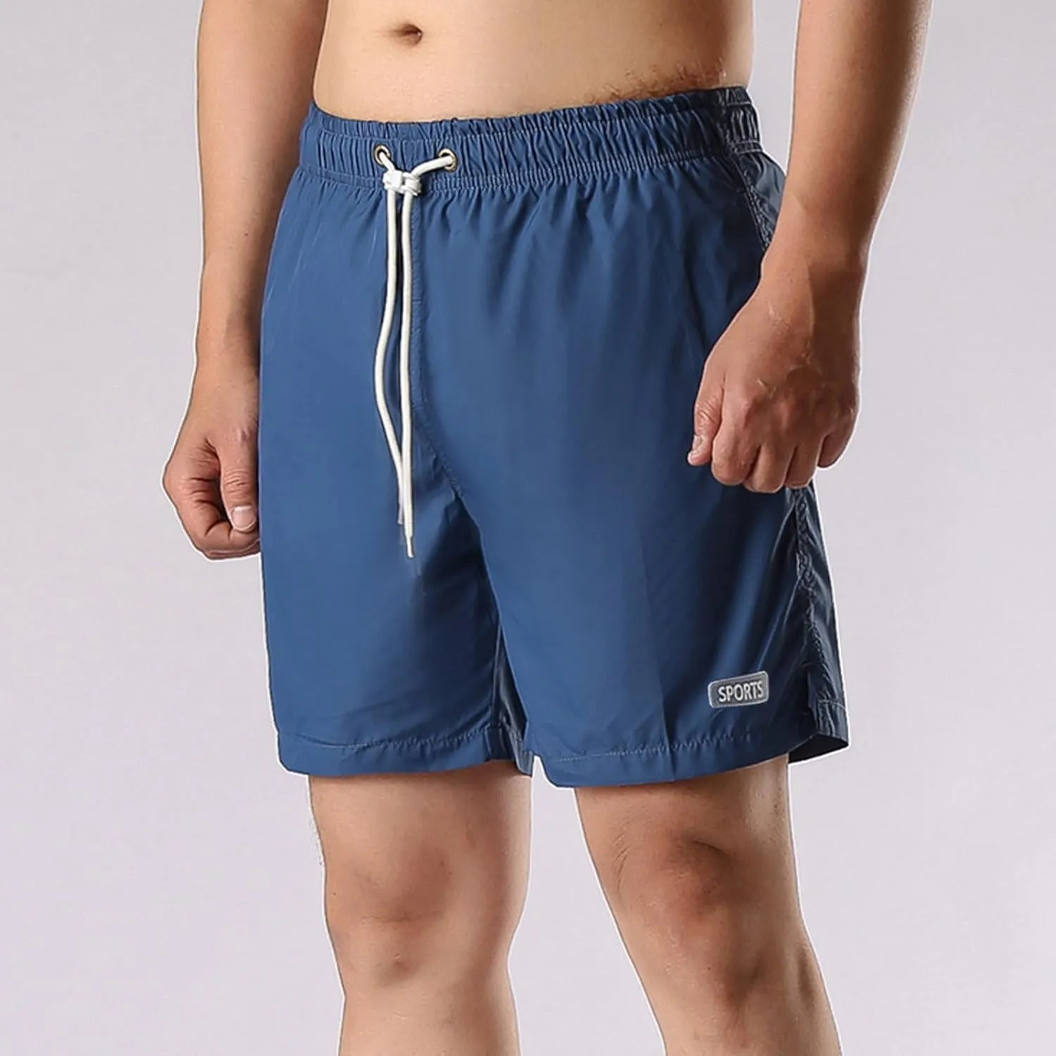 Mens Shorts Summer Elastic Waist Drawstring Casual Shorts Lightweight Hiking Running Workout Quick Dry Athletic Shorts