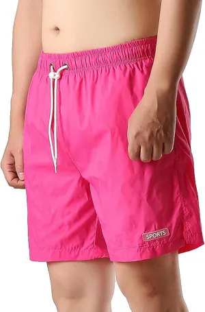 Mens Shorts Summer Elastic Waist Drawstring Casual Shorts Lightweight Hiking Running Workout Quick Dry Athletic Shorts