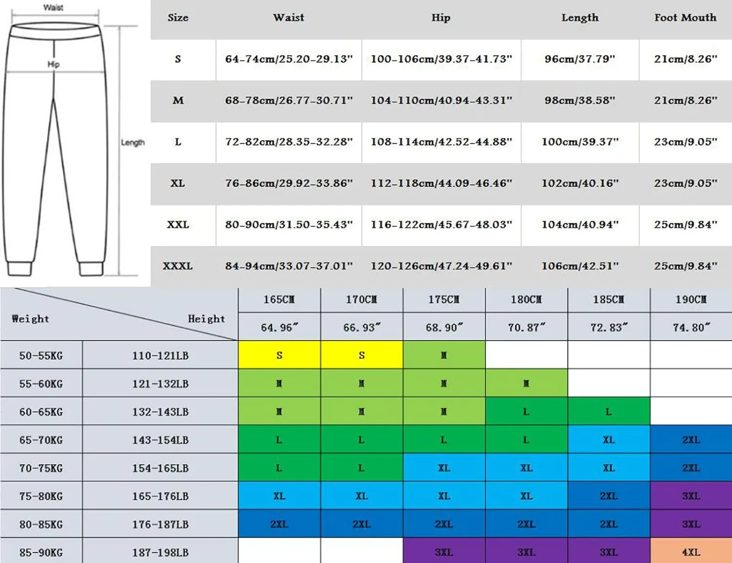 Men's Sweatpants Athletic Cargo Pants for Men Casual Work Trousers Tactical Pants Hiking Sweat Pants Track Joggers