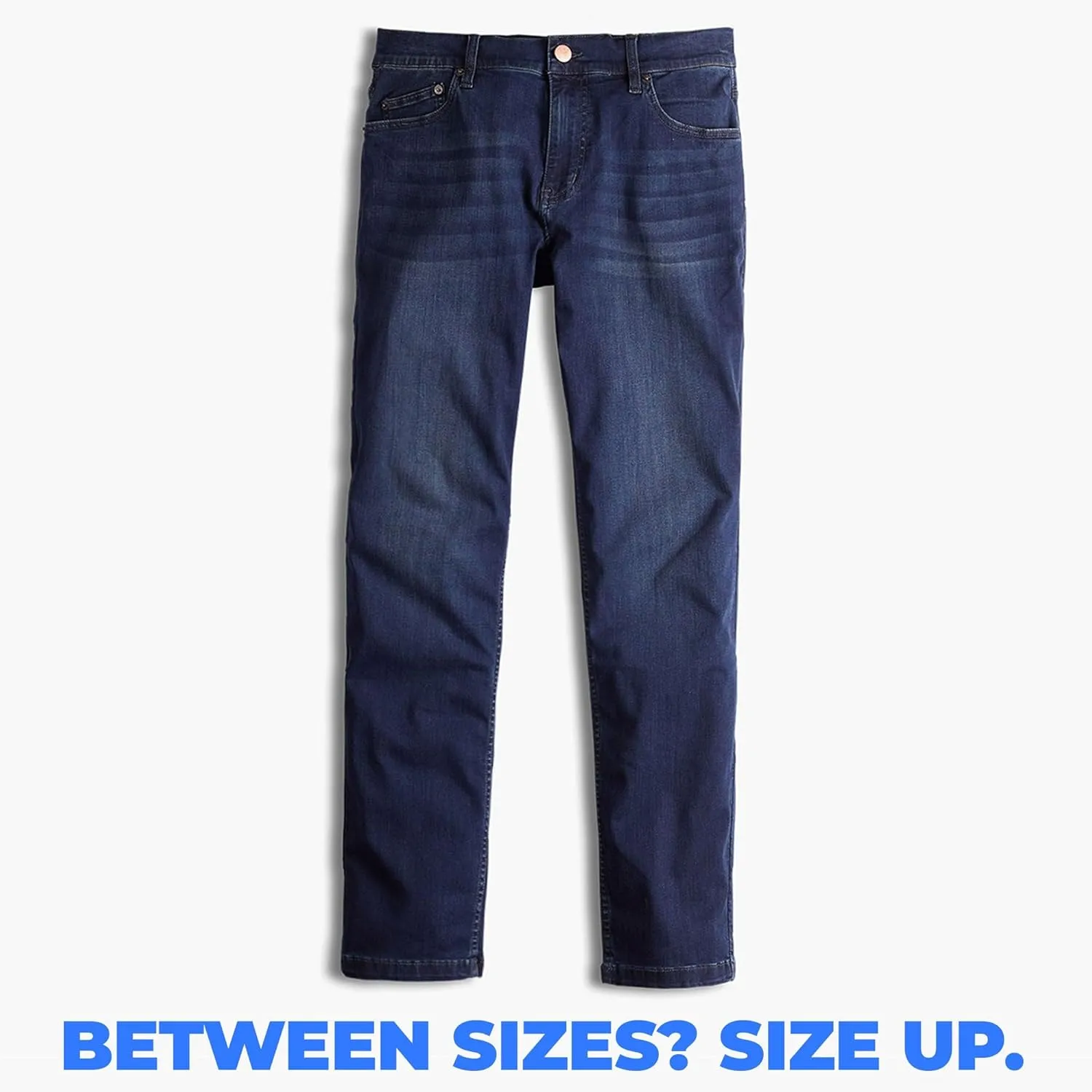 Mugsy Mens Jeans, Classic Fit, Stretch Denim Jeans for Men, Comfortable, 4-Way Stretch, Flexible Pants, Size Up If Needed