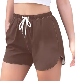 Nihoren Women's Board Shorts Quick Dry Beach Swim Shorts with Pockets Casual Athletic Shorts