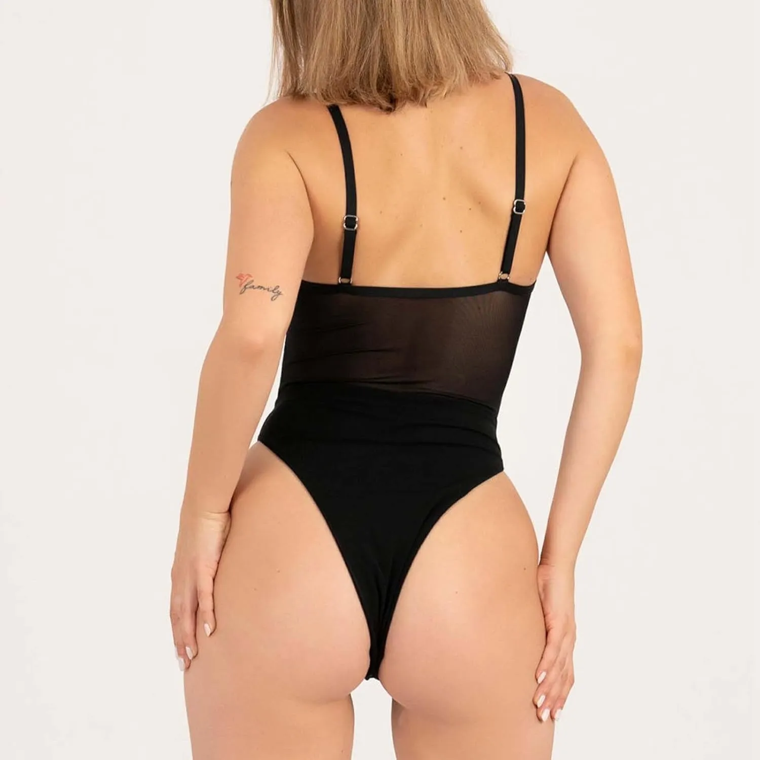 One Piece Mesh Swimsuit for Women High Cut Tummy Control Sexy Bathing Suits Swimwear Backless Slimming Swim Suits