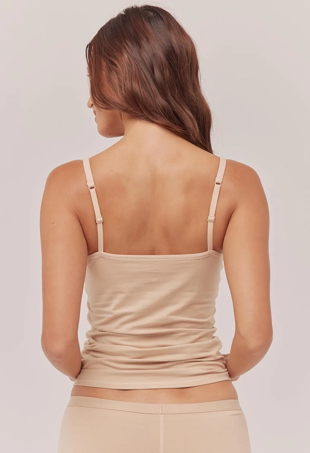 Pact Women's Cotton Camisole Tank Top with Built-in Shelf Bra