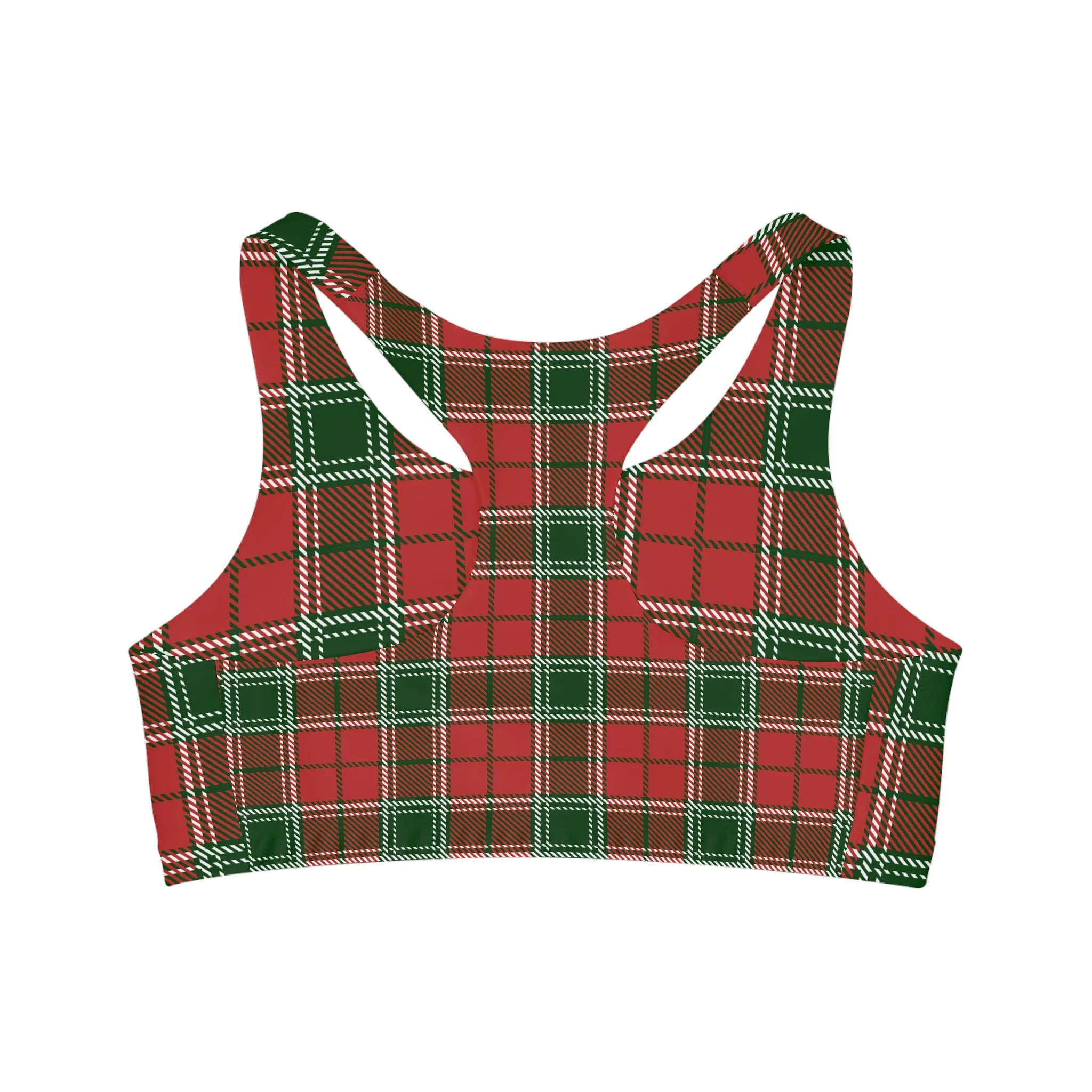 Plaid Seamless Sports Bra