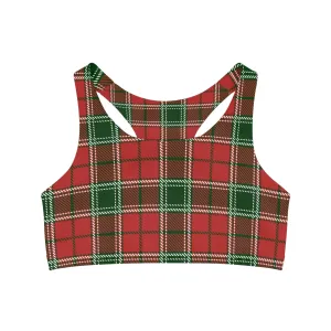 Plaid Seamless Sports Bra