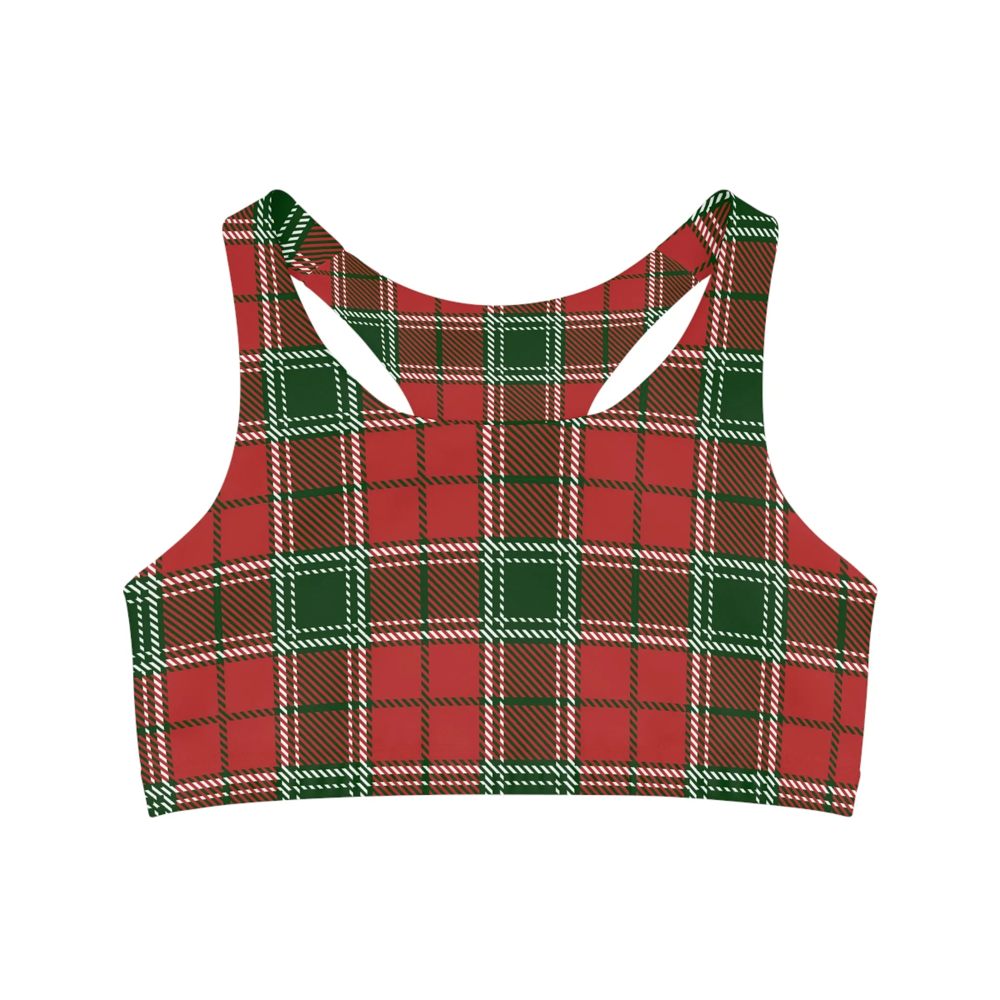Plaid Seamless Sports Bra