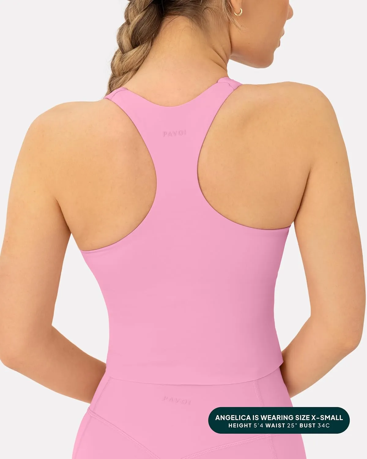 Racerback Workout Tank Tops for Women Built in Bra - Medium Support Scoop Athletic Tank Top Shelf Bra, HiPerform