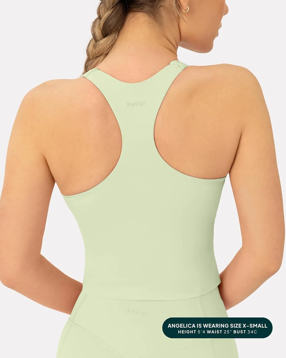 Racerback Workout Tank Tops for Women Built in Bra - Medium Support Scoop Athletic Tank Top Shelf Bra, HiPerform