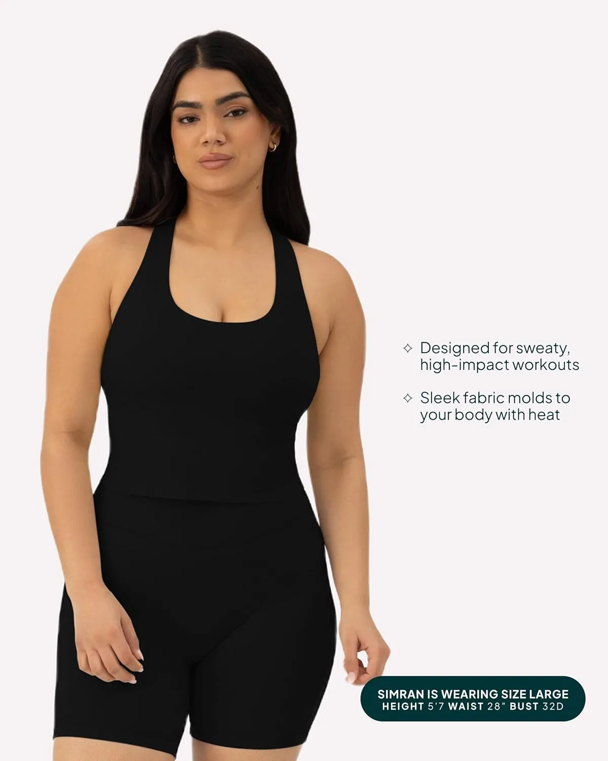 Racerback Workout Tank Tops for Women Built in Bra - Medium Support Scoop Athletic Tank Top Shelf Bra, HiPerform