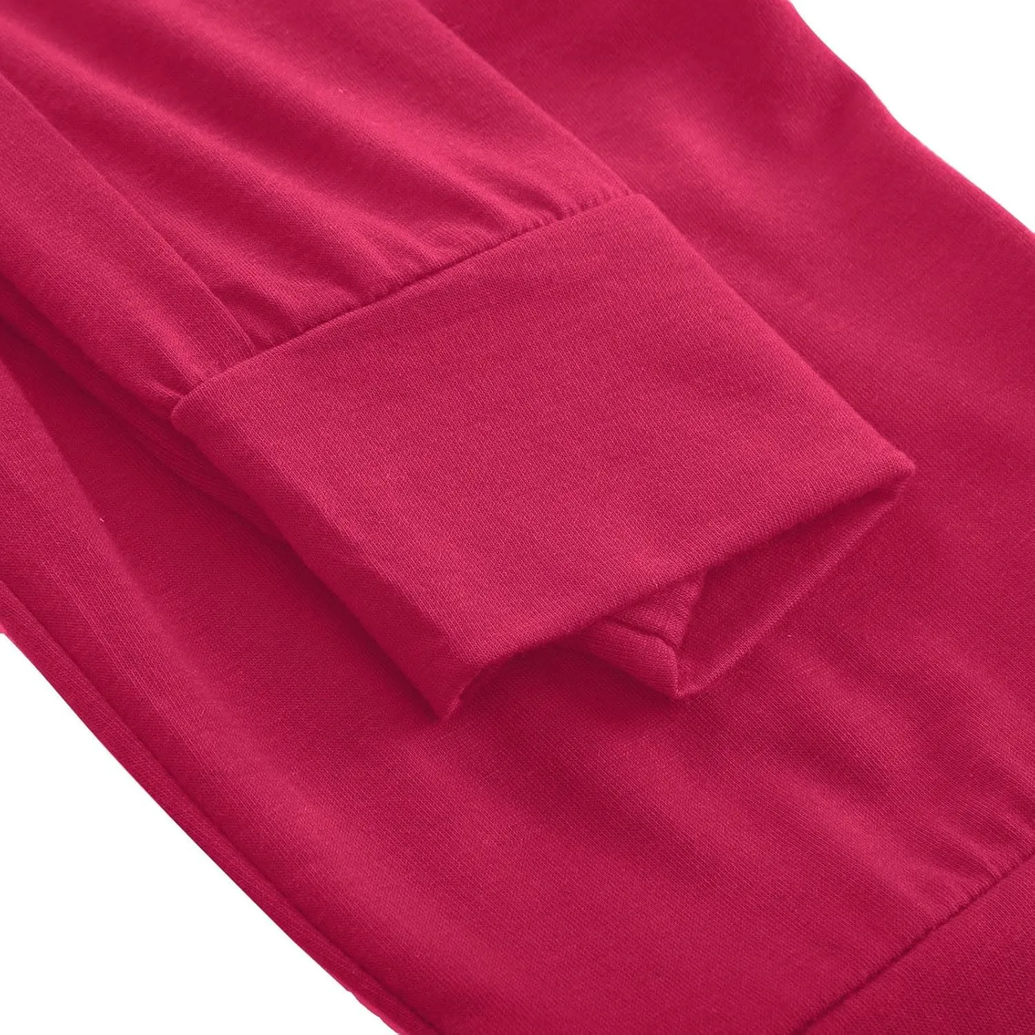 Ruziyoog Womens Cargo Pants Drawstring Waist Loose Fit Flare Trousers with Pockets Casual Lounge Wear Sweatpants