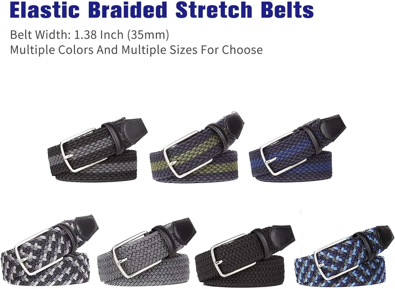 SAMBATA Mens Belt Big & Tall Size 36 to 100 inch