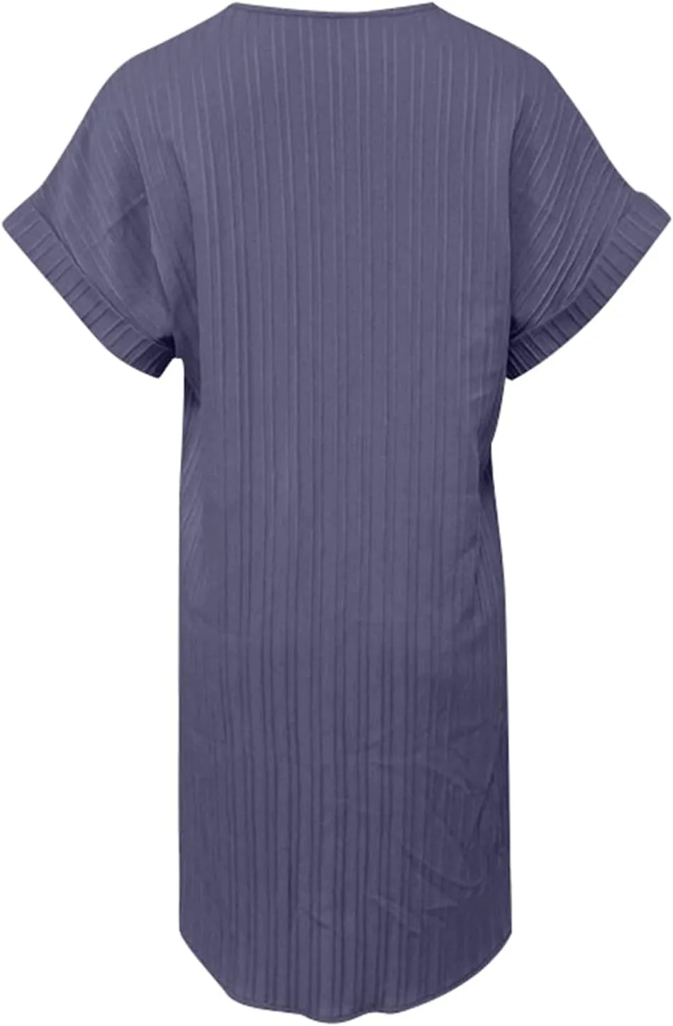 Shirt Dresses for Women, Women's Summer Casual T Shirt Dresses Short Sleeve Button Down Swing Dress with Pockets