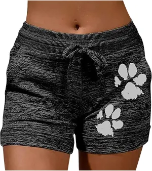 Shorts for Women Drawstring Elastic Waist Shorts Elastic Cotton Running Shorts Gym Workout Shorts Summer Casual Comfy
