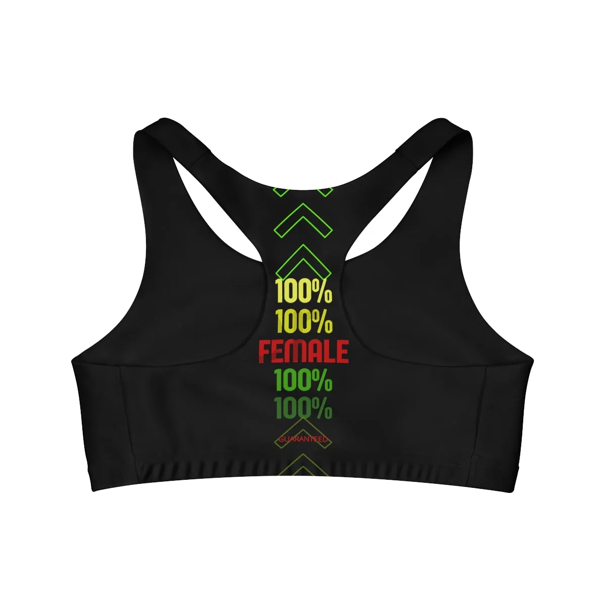 Sports Bra  (100% Female) Black