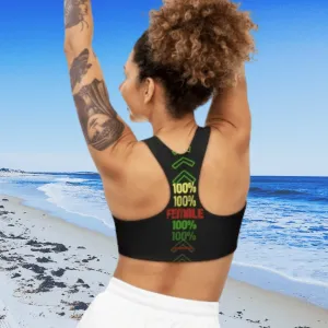 Sports Bra  (100% Female) Black