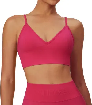 Sports Bras for Women High Support,Yoga Tank with Built in Bra,Padded Sports Bra,Crop Tank Tops Wireless Cami Shirt