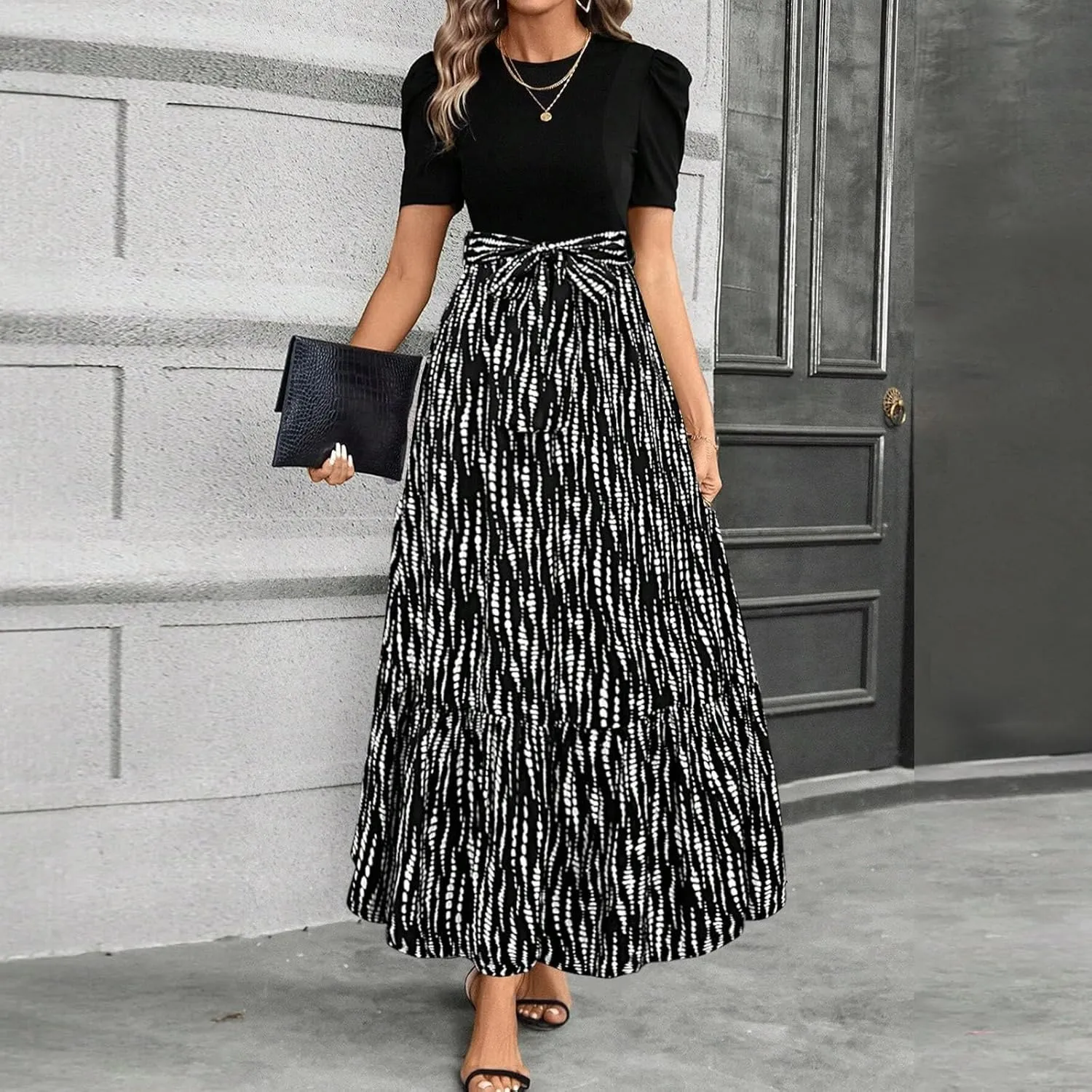 Spring Dresses for Women 2025,Summer Dress for Women A Line Wedding Guest Womens Easter Dresses Plus Size Formal
