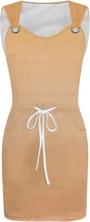 Summer Dresses for Women 2025 Vacation Dress Casual Stripe Printed Beach Sundress Tie Front A-Line Mini Dresses
