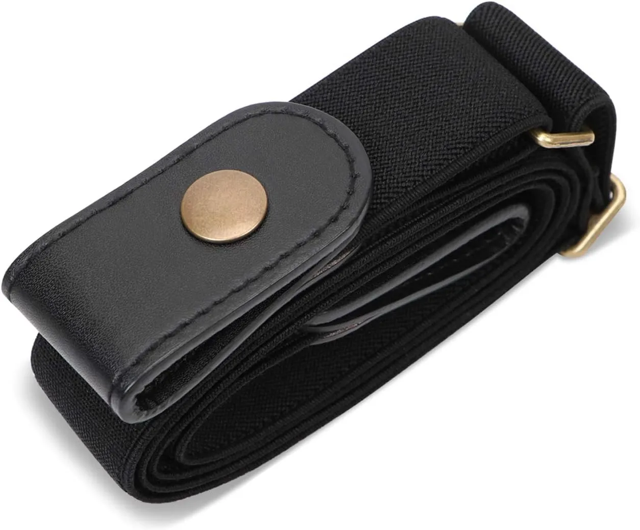 SUOSDEY No Buckle Elastic Stretch Belts for Men and Women, Comfortable Invisible Belts for Jeans Pants