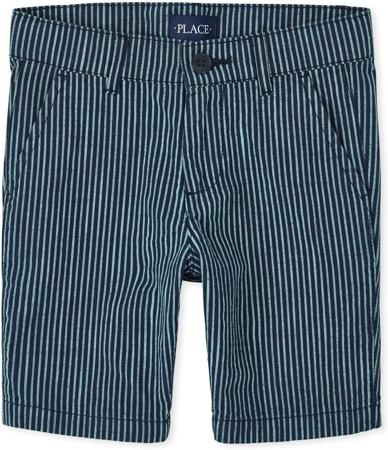 The Children's Place Boys' Print Chino Shorts Blue Radiance