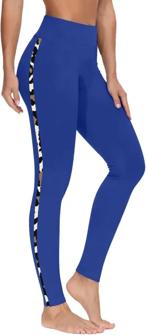 Trendy Leggings for Womens 2024 Side Camo Printed Yoga Pants High Waist Stretch Seamless Compression Trousers