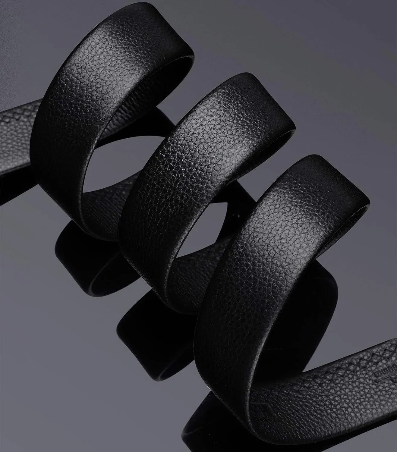 VANNANBA Ratchet Leather Belt for Men Designer Belts for Men with Automatic Buckle Alloy,Trend Fashion with Gift Box