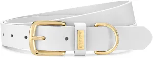 WHIPPY Women Leather Belt Fashion Ladies Waist Belt with Gold Buckle Casual Leather Belt for Jeans Pants Dresses
