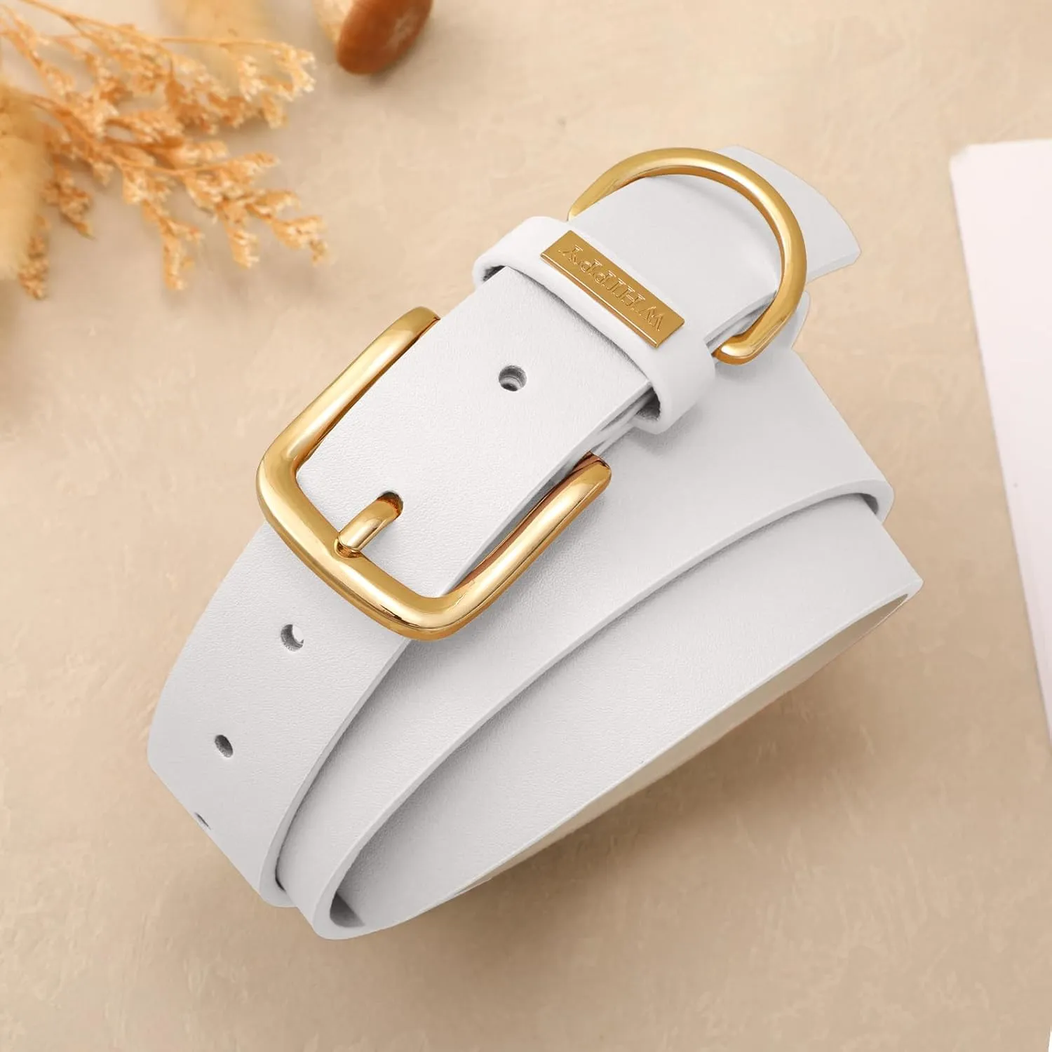 WHIPPY Women Leather Belt Fashion Ladies Waist Belt with Gold Buckle Casual Leather Belt for Jeans Pants Dresses
