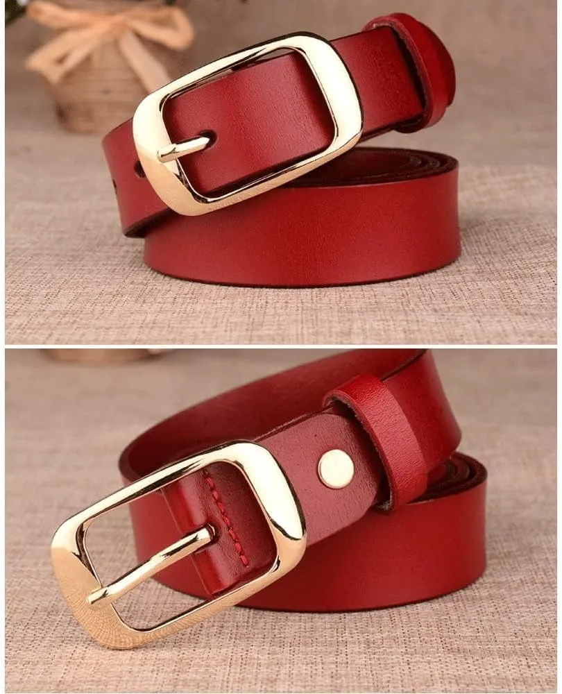 Women Genuine Leather Belt Women Strap Pure Color Belts Jeans Belt Women's Belts