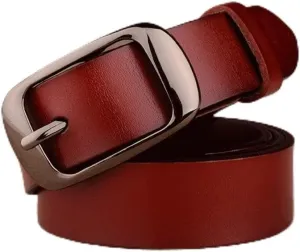 Women Genuine Leather Belt Women Strap Pure Color Belts Jeans Belt Women's Belts