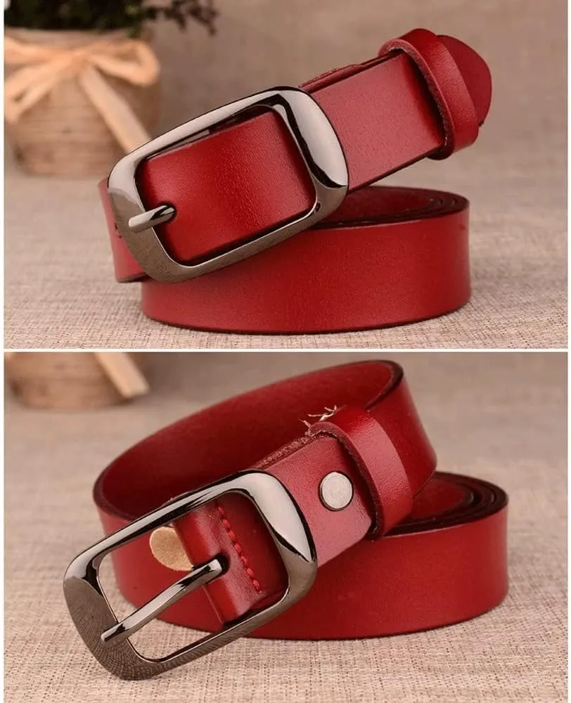 Women Genuine Leather Belt Women Strap Pure Color Belts Jeans Belt Women's Belts