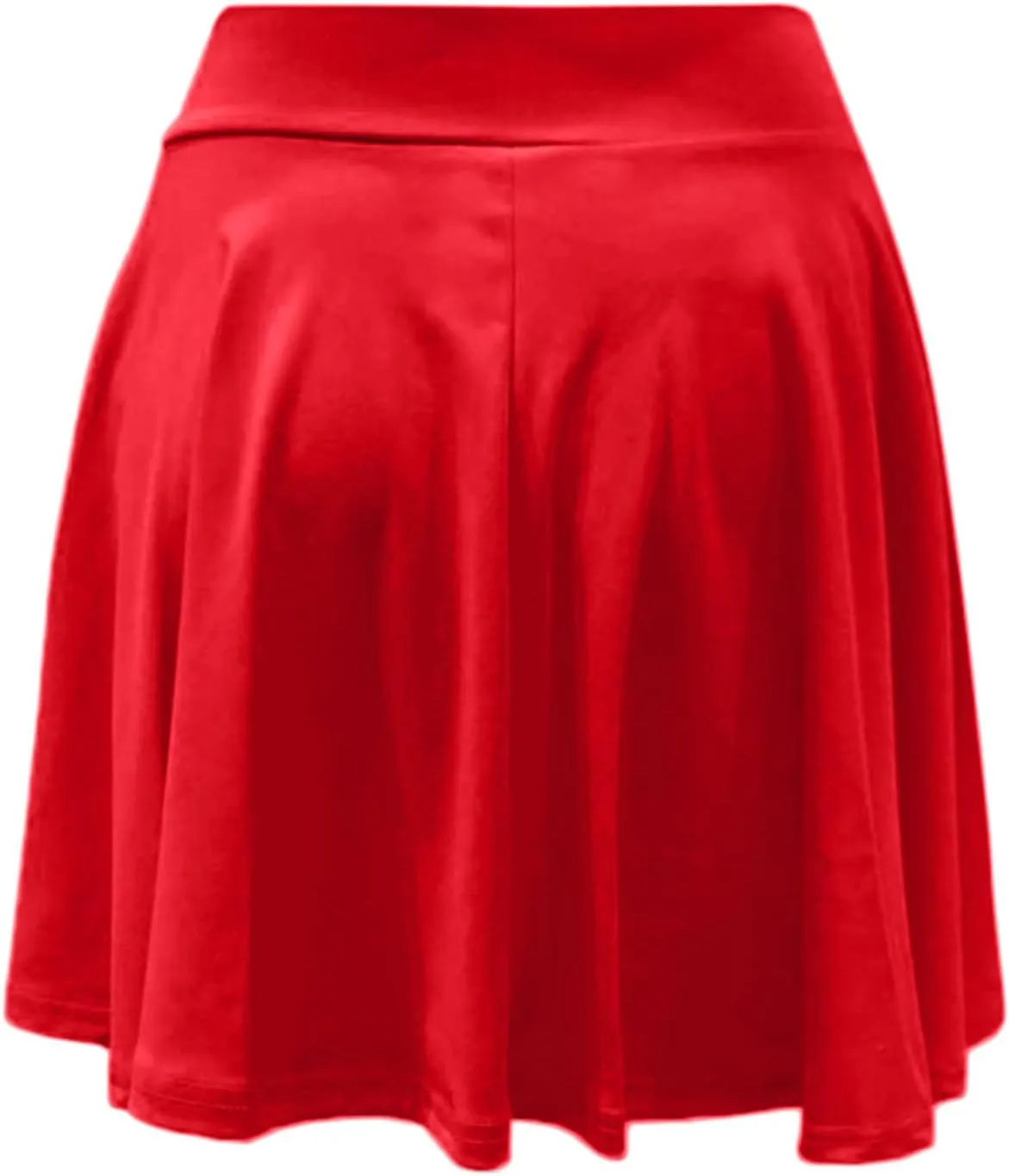 Women High Waist Skater Skirts Slim Fit Flare Mini Skirt with Shorts, Casual Athletic Skorts Pleated Tennis Skirt