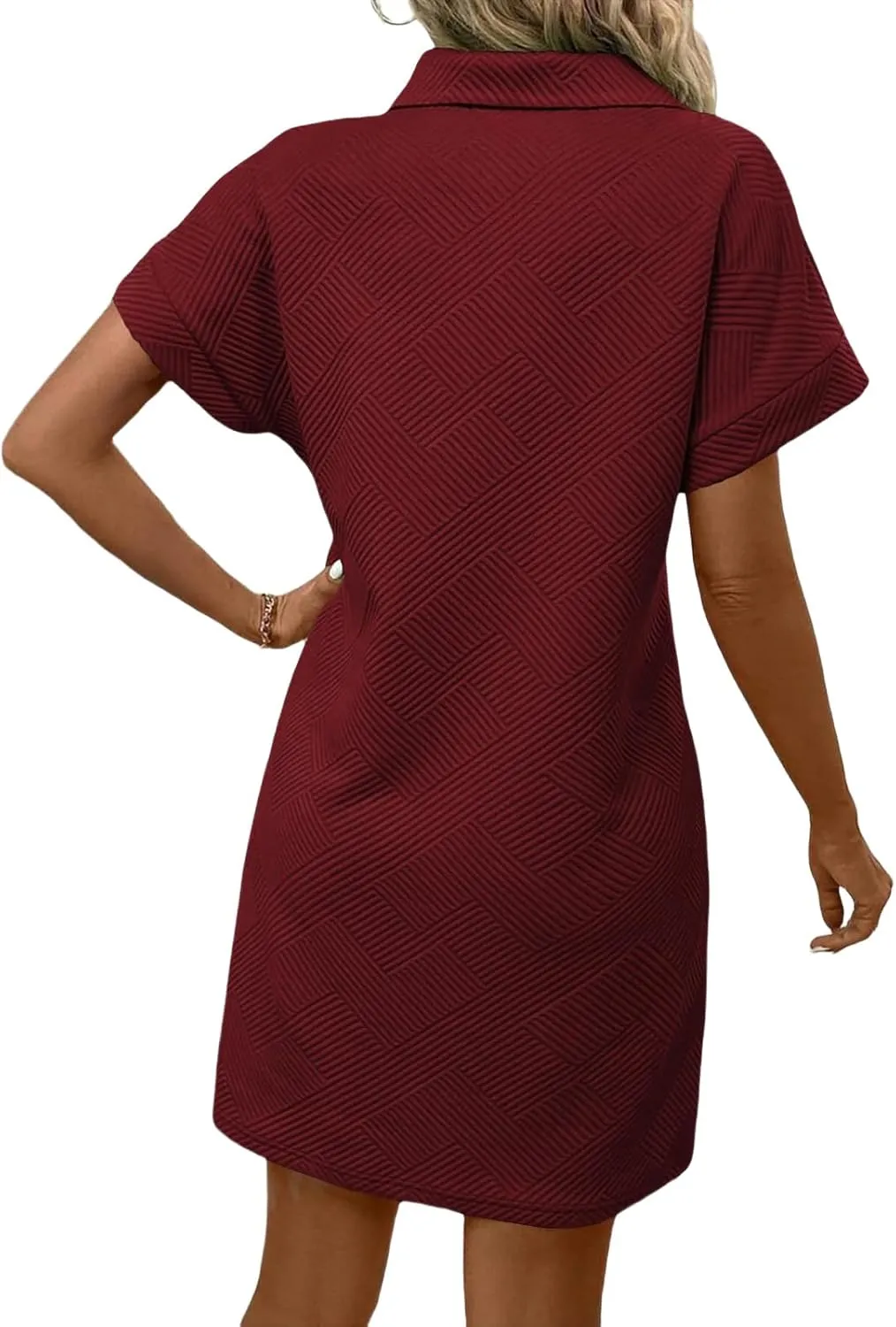 Women's 2025 Summer Mini Dresses, Lapel Collared or Round Neck, Cap Sleeve, for Beach, with Pockets