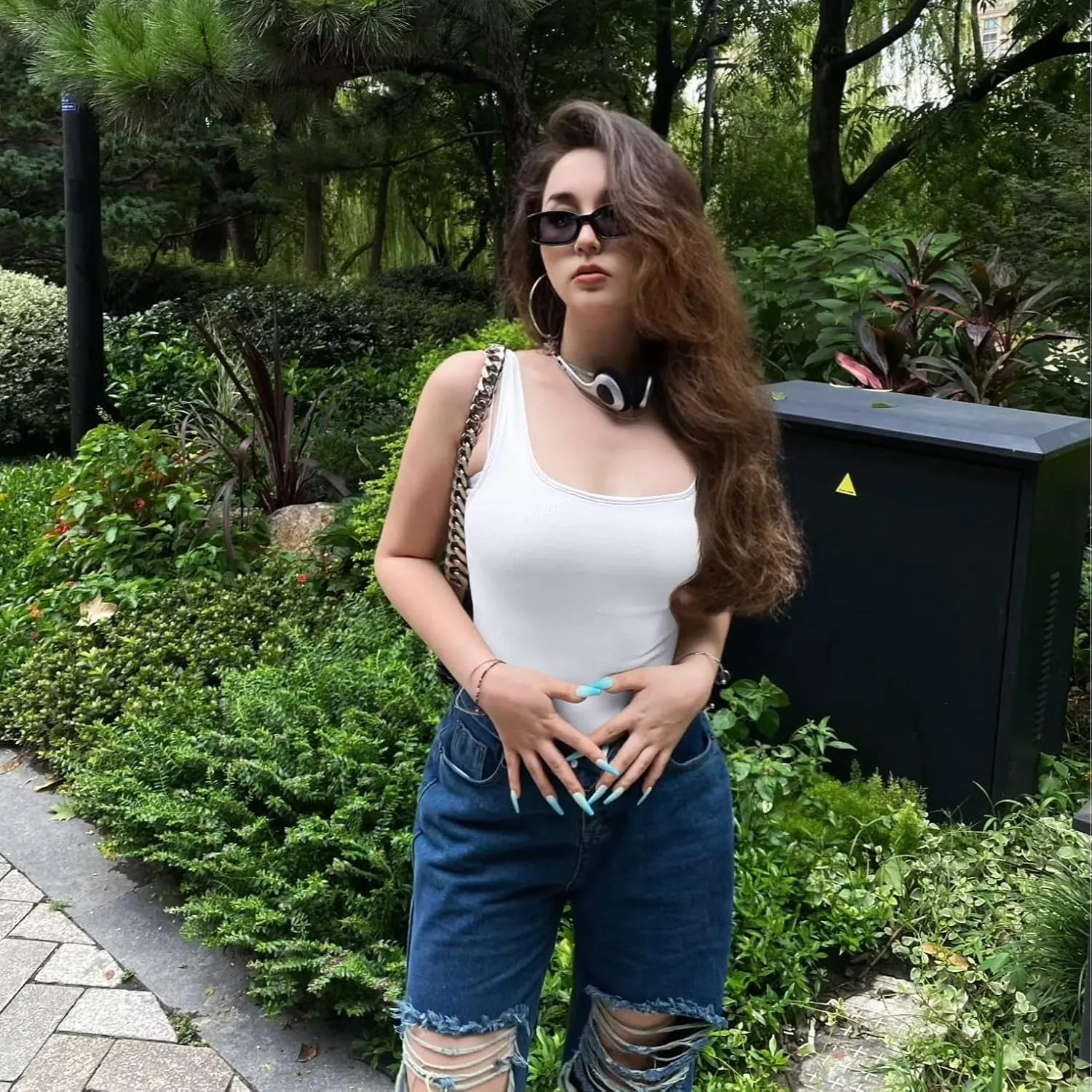 Women's 3 Piece Ribbed Bodysuits Sleeveless Square Neck Tank Tops Set Sexy Comfortable Stretchy Outfits
