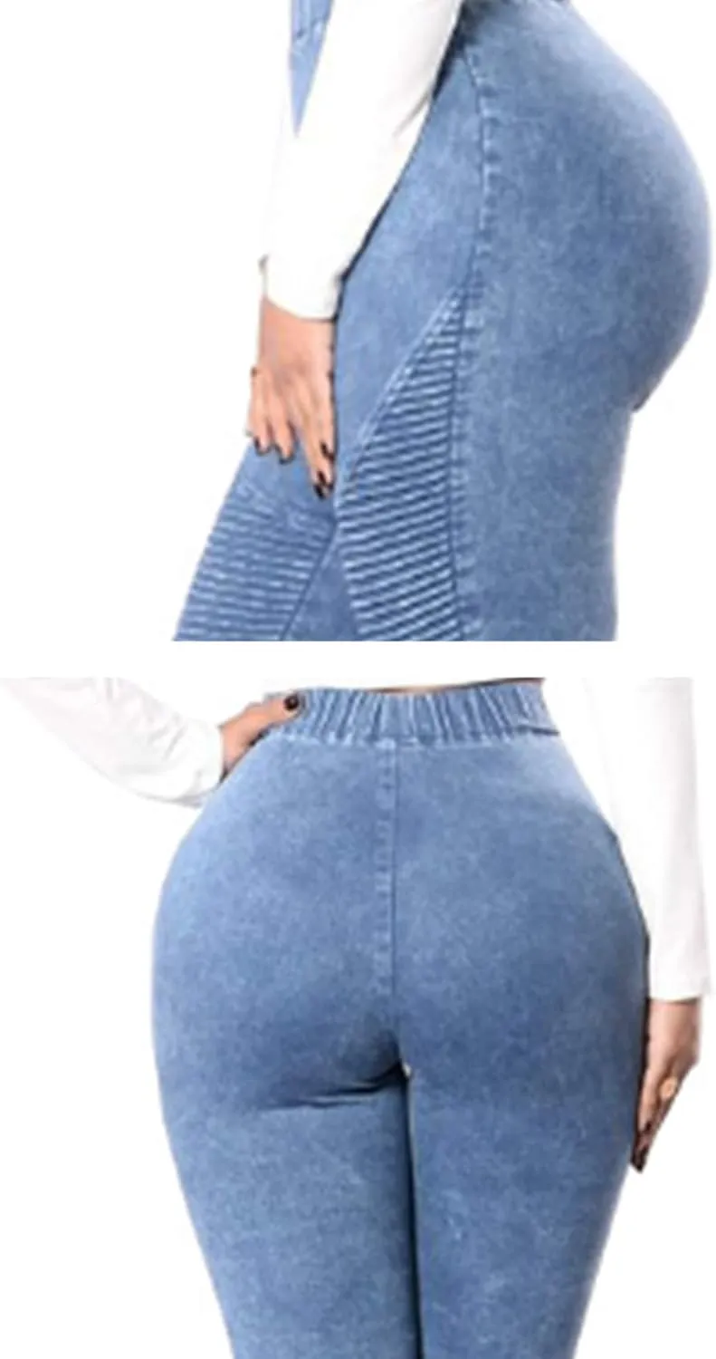 Women's High Waisted Denim Stretch Skinny Jeans