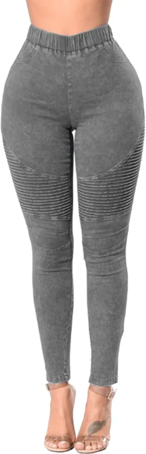 Women's High Waisted Denim Stretch Skinny Jeans