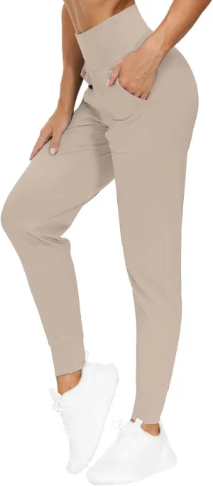 Women's Jogger Sweatpants Tummy Control Athletic Pants High Waisted Yoga Pants Lightweight Workout Pants Travel Pants