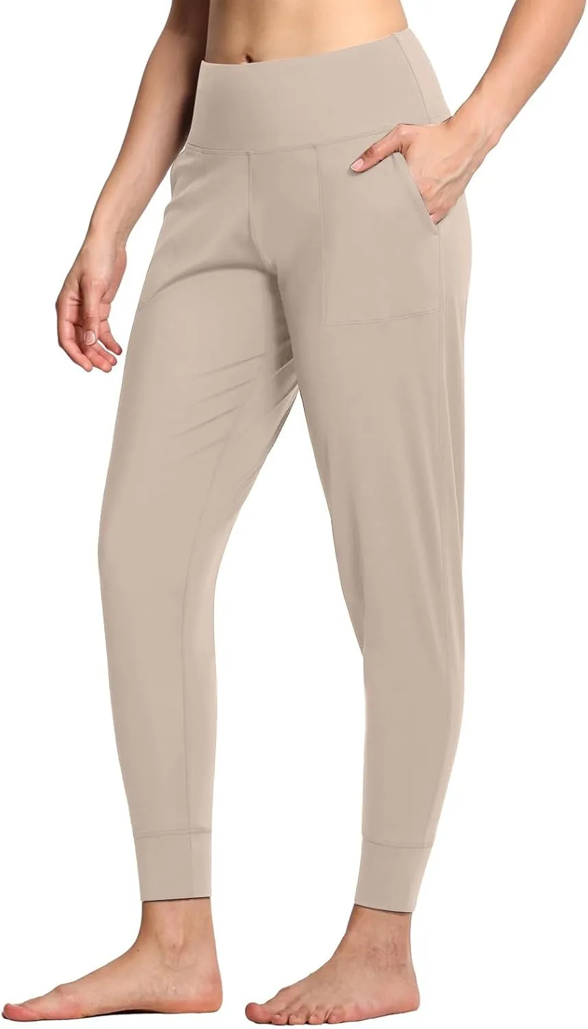 Women's Jogger Sweatpants Tummy Control Athletic Pants High Waisted Yoga Pants Lightweight Workout Pants Travel Pants