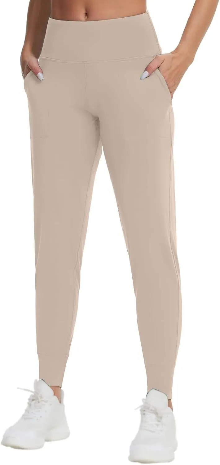 Women's Jogger Sweatpants Tummy Control Athletic Pants High Waisted Yoga Pants Lightweight Workout Pants Travel Pants