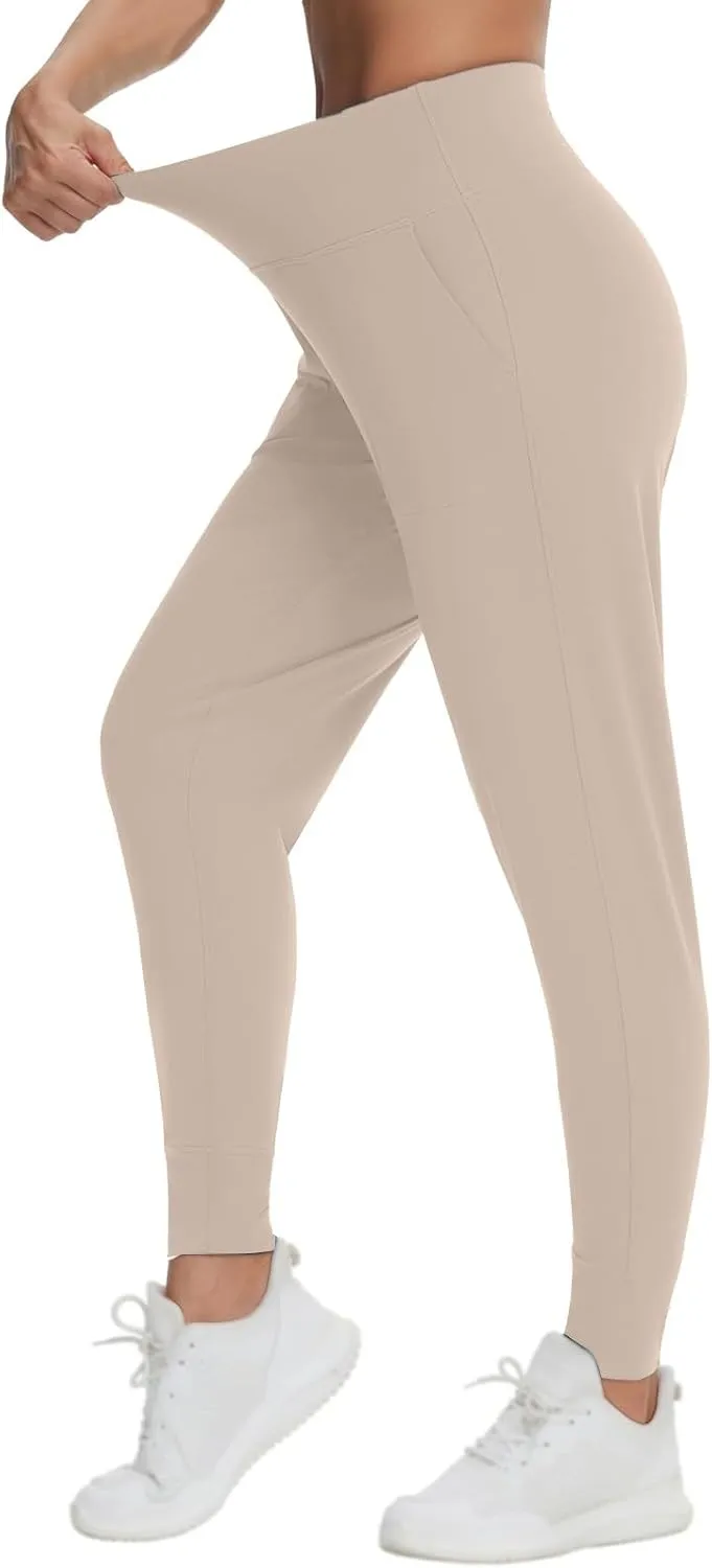 Women's Jogger Sweatpants Tummy Control Athletic Pants High Waisted Yoga Pants Lightweight Workout Pants Travel Pants