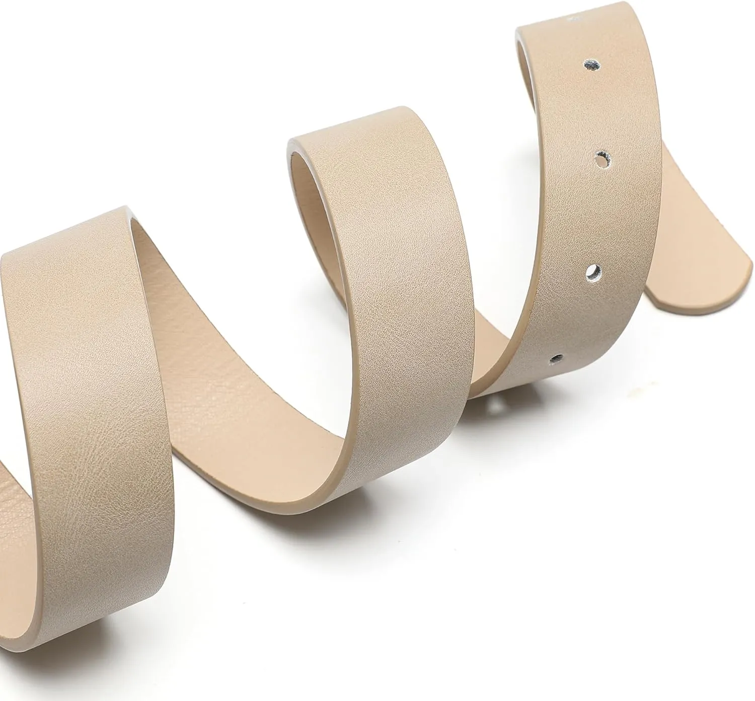 Womens Leather Waist Belts for Jeans Pants with Gold Buckle
