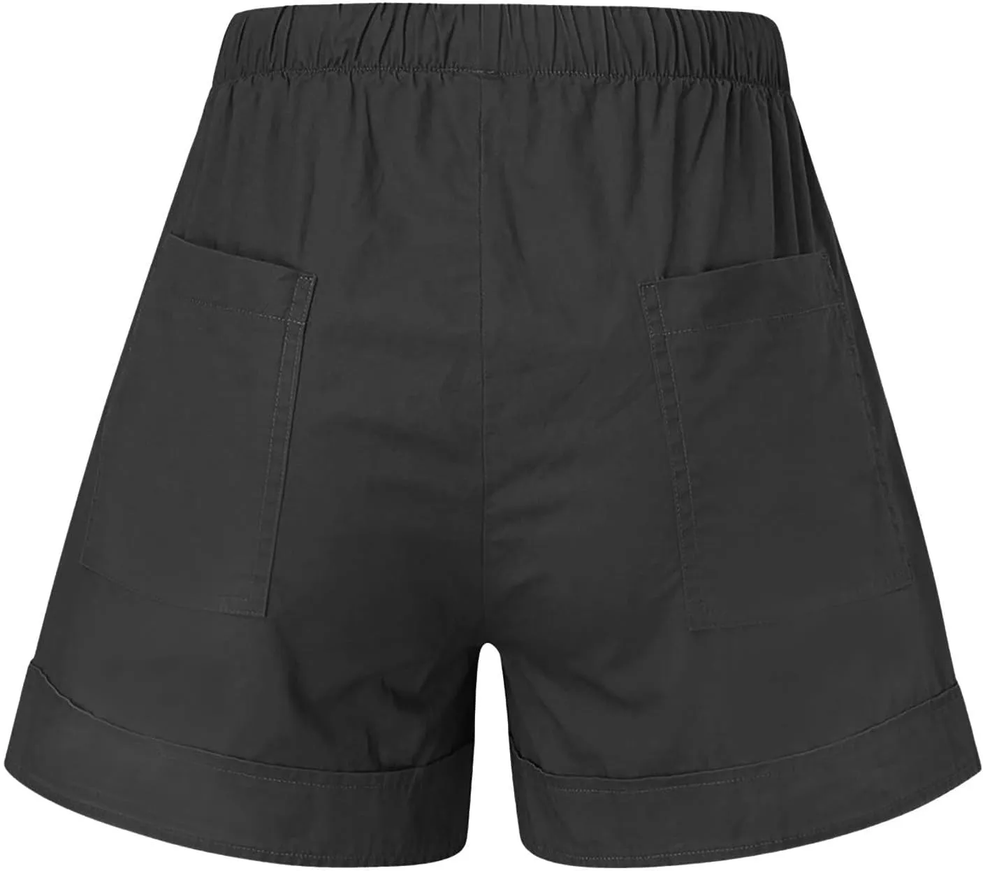 Womens Lounge Shorts Casual Drawstring Short Pants Summer Elastic Waist Casual Lightweight Shorts with Pockets