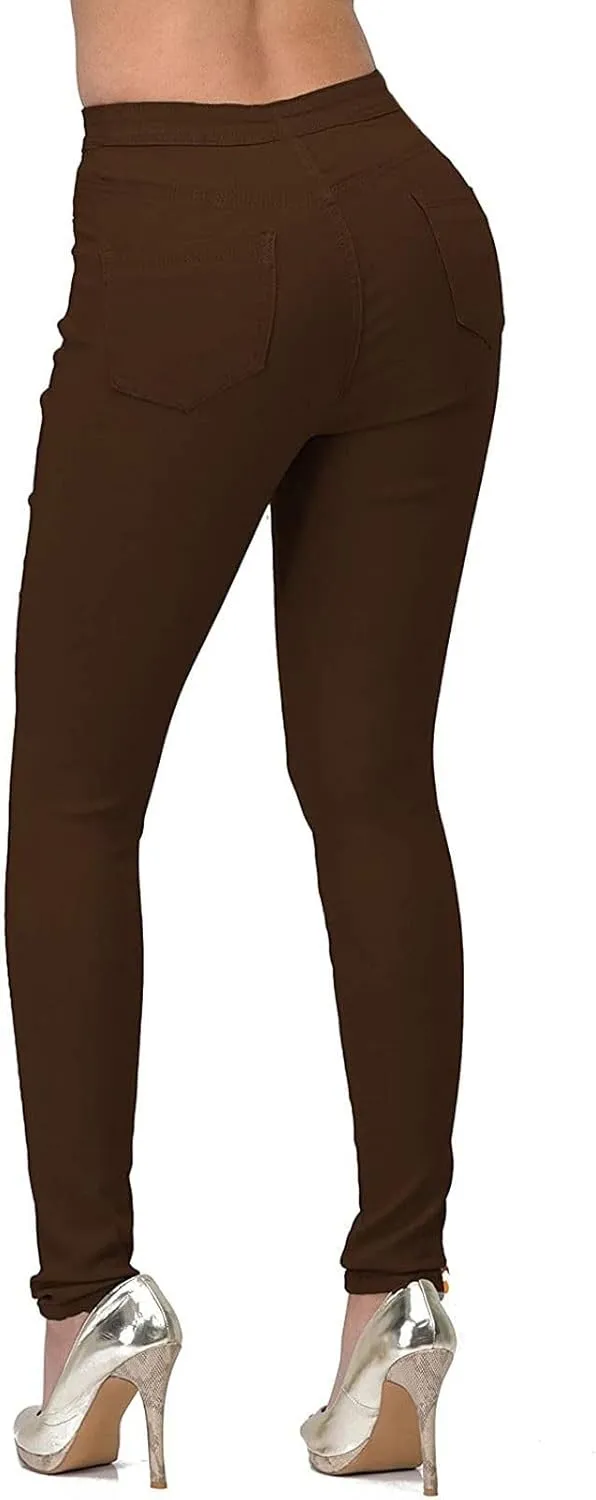Women's Skinny Jeans Stretchy High Waisted Tummy Control Leggings Butt Lifting Denim Pants Slim Fit Casual Jean