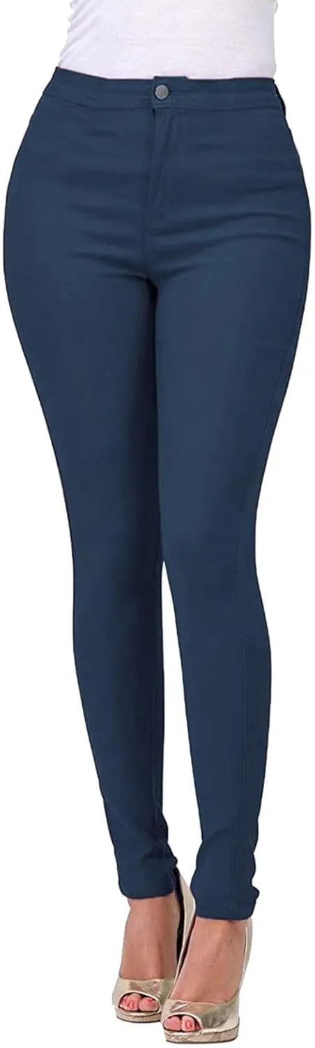 Women's Skinny Jeans Stretchy High Waisted Tummy Control Leggings Butt Lifting Denim Pants Slim Fit Casual Jean