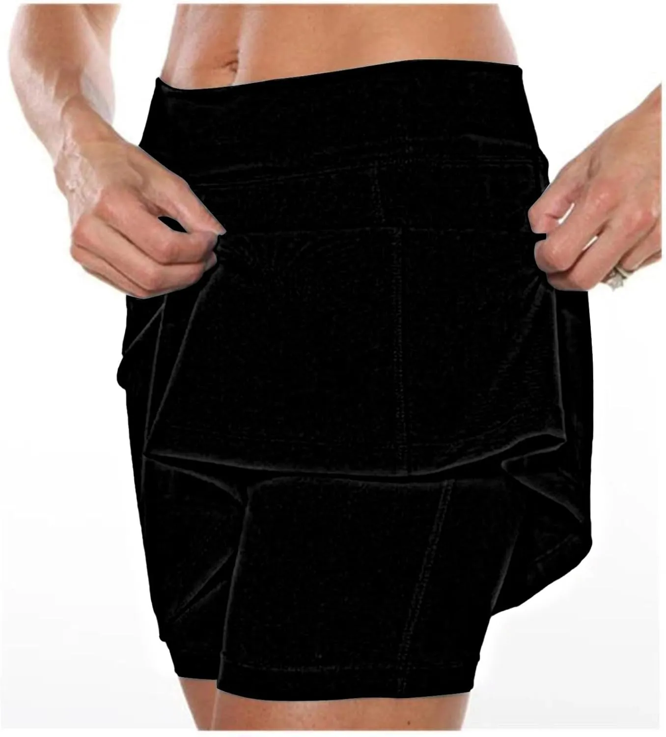 Womens Skorts with Pockets Tummy Control Plus Size Skorts for Women High Waist Athletic Sports Pants Skirt Casual
