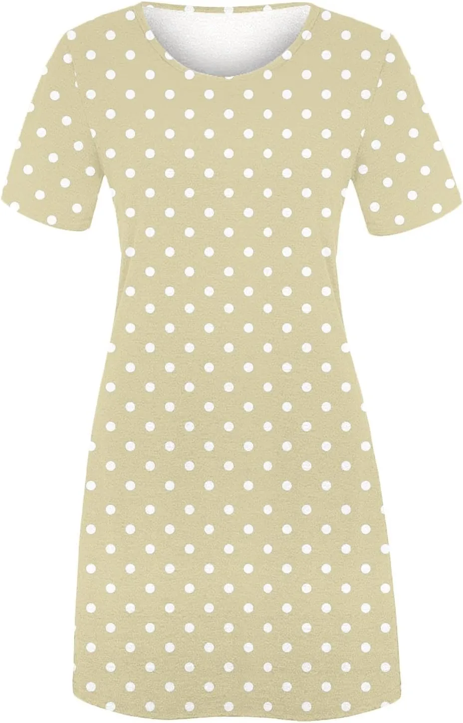 Womens Summer Dresses 2025 Short Sleeve Crewneck Loose Fit Shift Dress Short Dress Shift Dress