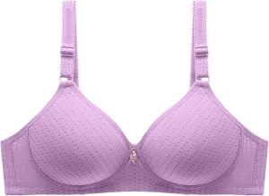 Womens Triangle Bralette Unlined Seamless Bra, No Underwire Sexy Comfortable Sports Bra with Medium Support