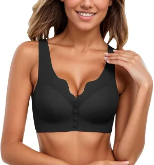 Womens Underwear and Bras Seamless Posture Bras Daisy Push Up Thin Straps Wireless Gym Lightly Lace Full Coverage