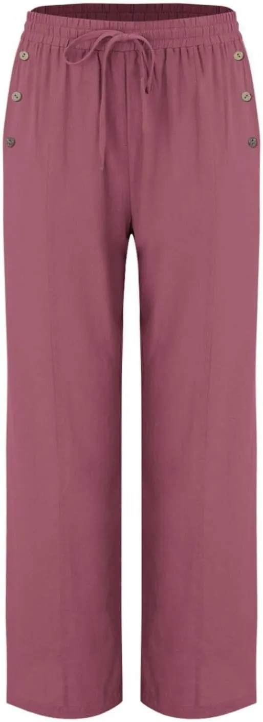 Womens Wide Leg Harem Pants Winter Vintage Yoga Palazzo with Pockets Barrel Pants Water Resistant
